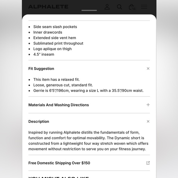 Alphalete Men’s Dynamic Short - Picture 6 of 8
